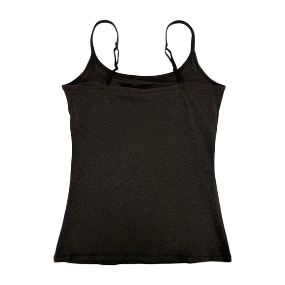 PACT Organic Cotton Everyday Shelf Bra Camisole Tank Top in Charcoal Gray Size M - Picture 4 of 8